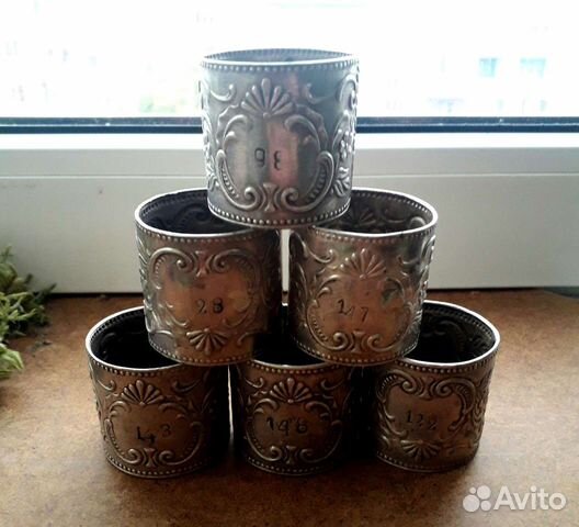 Кольца для салфеток мельхиор