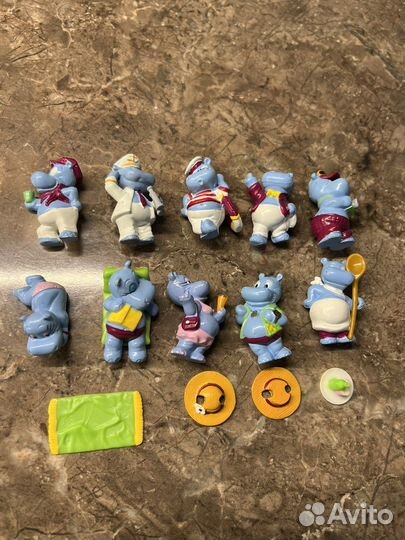 Бегемоты палубные из киндер сюрприза из 90-х