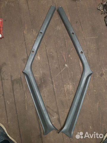 Накладки на передние стойки Паджеро 2