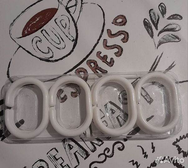 Колечки для шторы в ванную