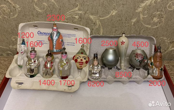 Елочные игрушки СССР старинные, винтаж