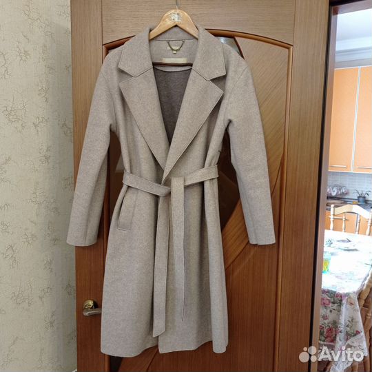 Пальто женское демисезонное 42 44 бежевое
