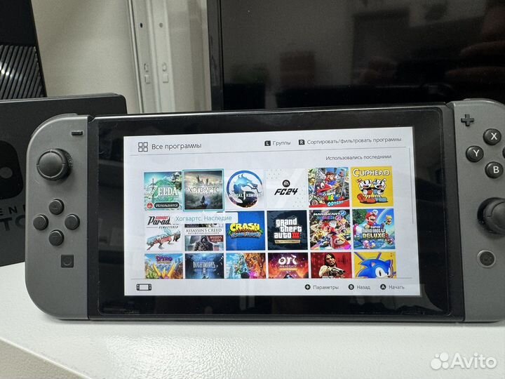 Nintendo switch 2 rev прошитая + 1000 игр + 256 гб