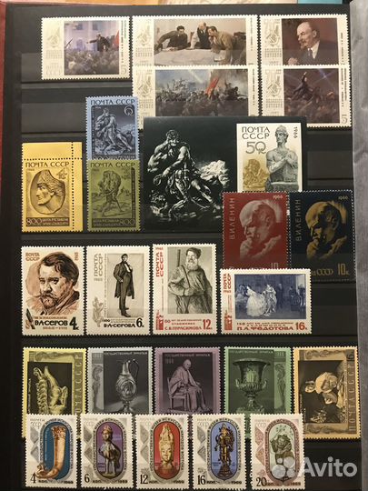 Почтовые марки живопись