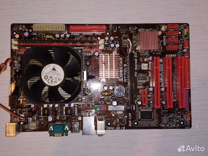 Материнская плата с процессором AMD с памятью