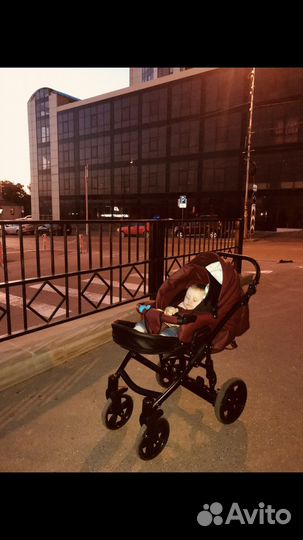Коляска для новорожденных 2в1