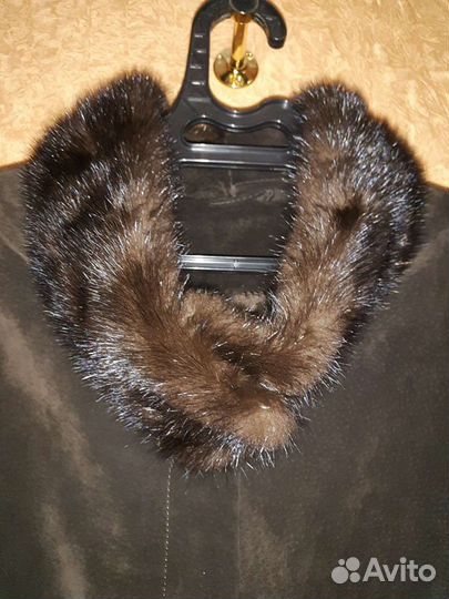 Замшевое пальто