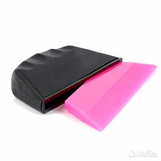 Ракель для (PPF) розовый с пласт- ручкой 14.5*9см