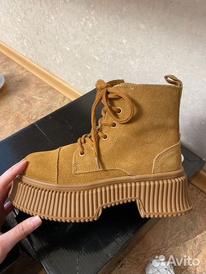 Сапоги натуральная замша 38 размер
