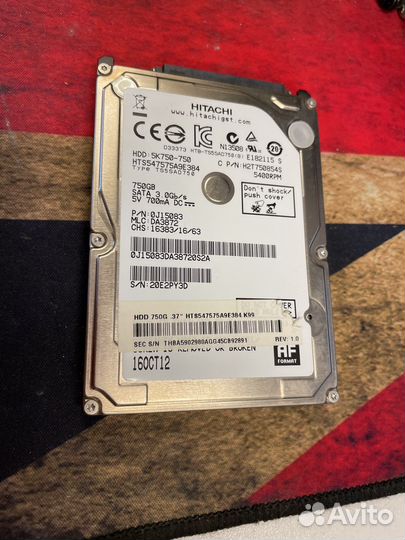 Жесткий диск для ноутбука 2.5 SATA 750Gb