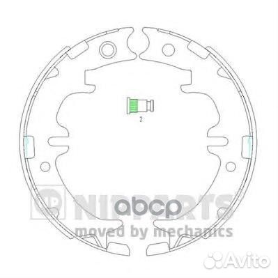 N3502083 Колодки ст.торм.lexus GS 93-05/IS 01