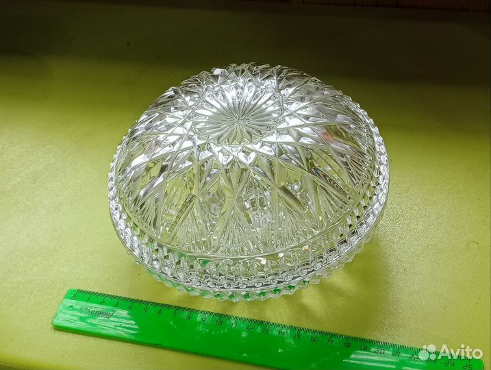 Хрусталь СССР. Салатник конфетница шкатулка