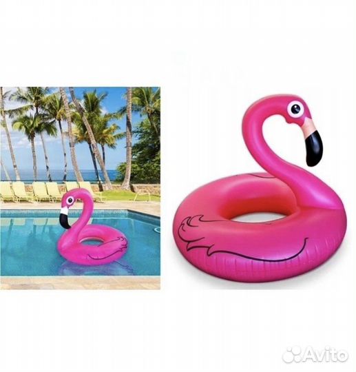 Надувной круг фламинго