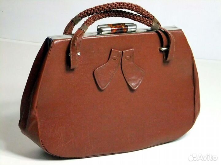 Сумка ридикюль большая саквояж 1940е старинна СССР