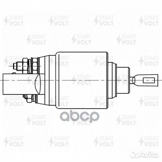 Реле втягивающее стартера для А/М toyota coroll