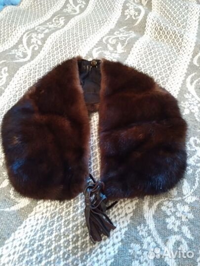 Норковый воротник новый абсолютно