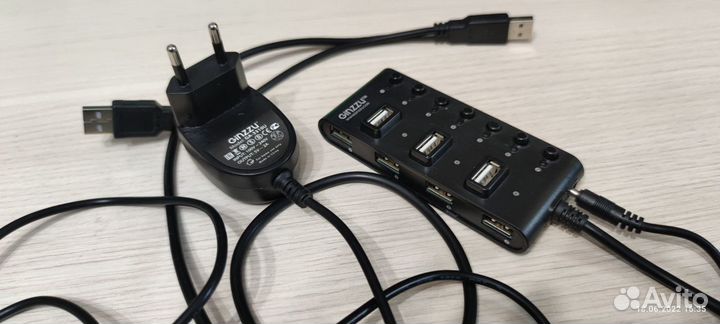 USB Hub Ginzzu GR-487UAB