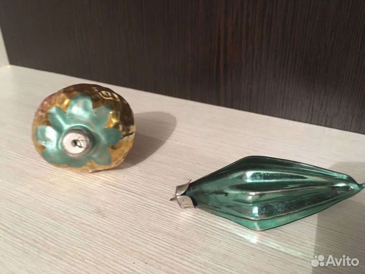 Елочные игрушки 2 шт, СССР советские