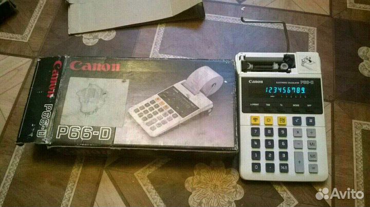 Калькулятор с печатной лентой. Новый