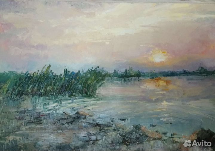 Картина маслом холст на подрамнике