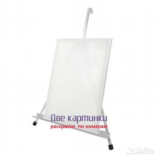 Мольберт настольный 55 см, металлический алюминиев