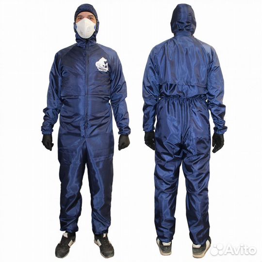 Комбинезон Русский Мастер многоразовый синий, XXL