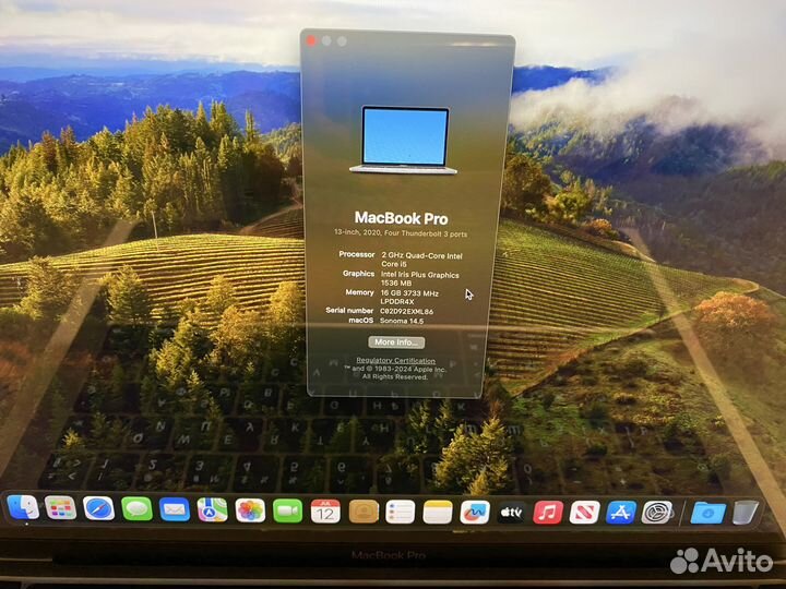 Apple MacBook PRO 13 2020 Intel i5/16Gb/1Tb