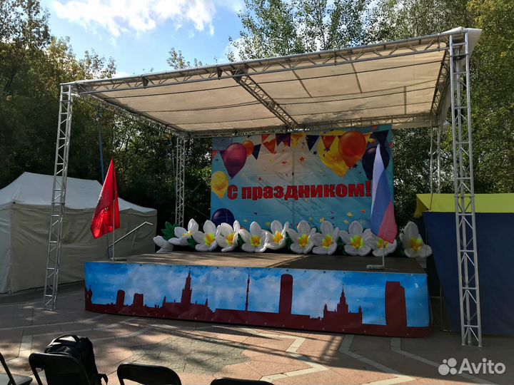 Сцены, подиумы, свет, звук в аренду с доставкой