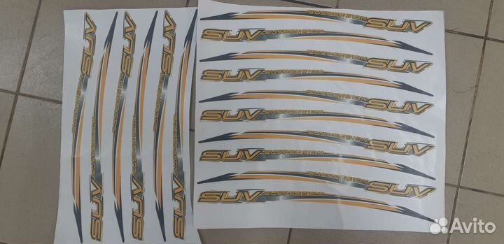 Наклейки на рычаги 