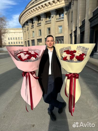 Большие Букеты-Гиганты из Роз