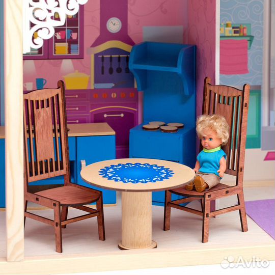 Домик кукольный деревянный 