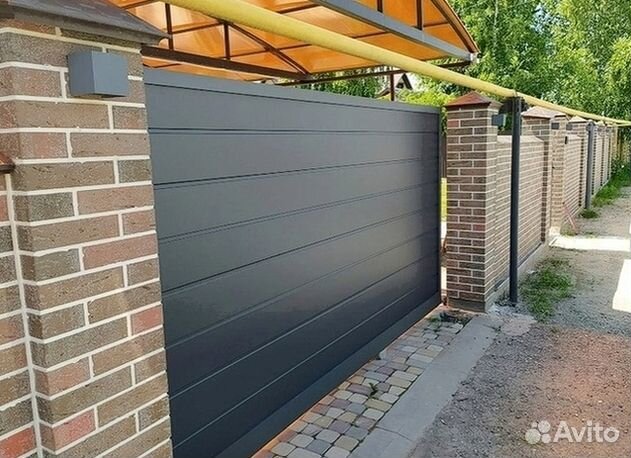 Откатные ворота свое производство