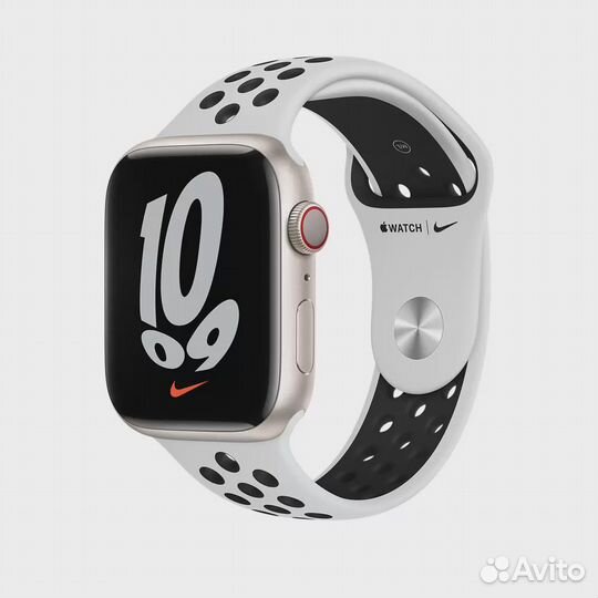 Ремешок apple 40mm pure platinum/black nike sport