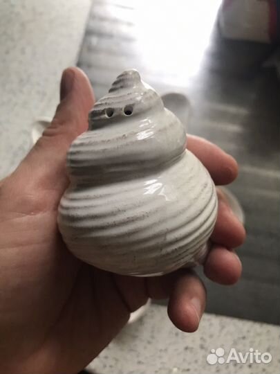 Керамика Соль, перец, блюдце (солонка и перечница)