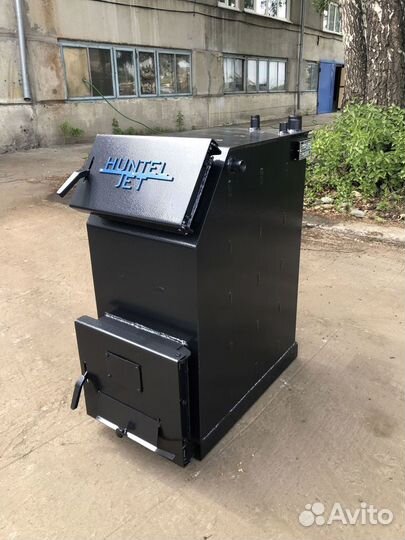 Твердотопливный котел с увеличенной топкой