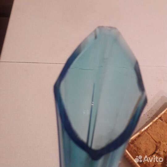 Ваза цветное стекло винтаж