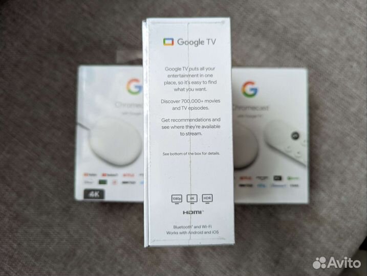 Google Chromecast 4K с Google TV новый