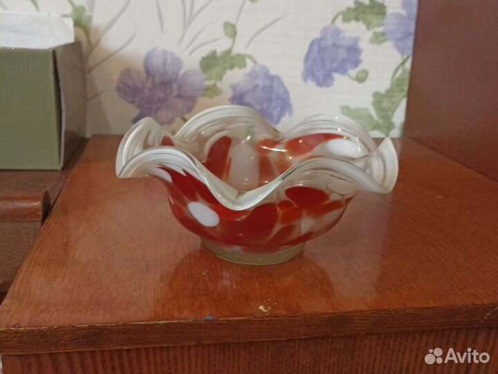 Ваза цветное стекло СССР