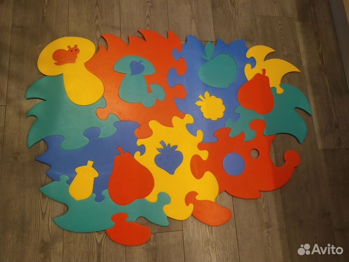 Коврик пазл развивающий ёжик Тедико