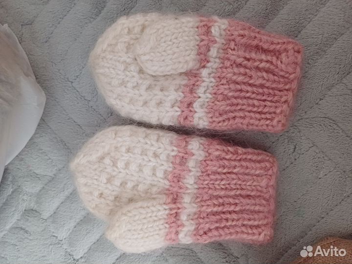 Варежки детские 1 год