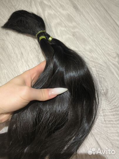 Волосы натуральный срез