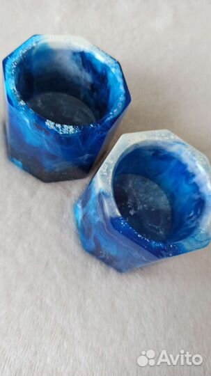 Подсвечники/кашпо из эпоксидной смолы