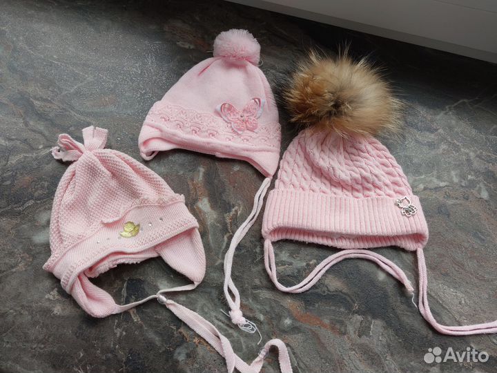 Шапки на девочку от 2 до 3-3.5 лет