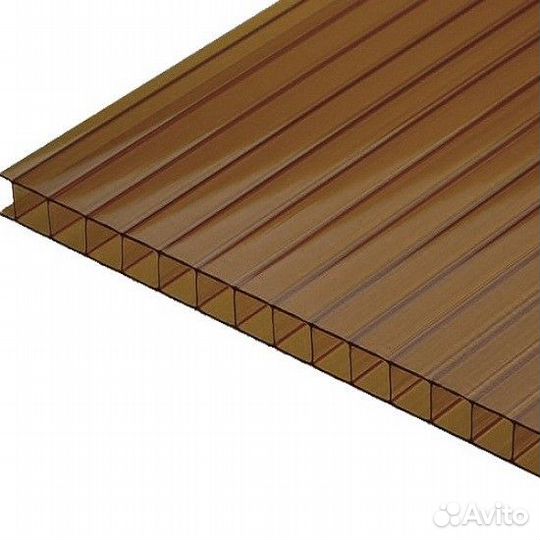 Сотовый поликарб. sunnex 8мм бронза, 6м