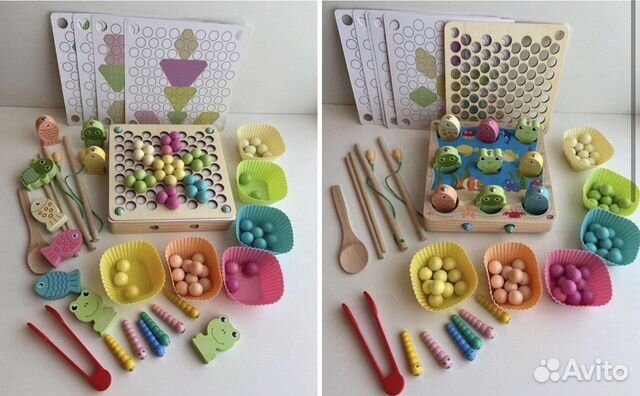 8 видов мозаика Деревянные развивающие игрушки