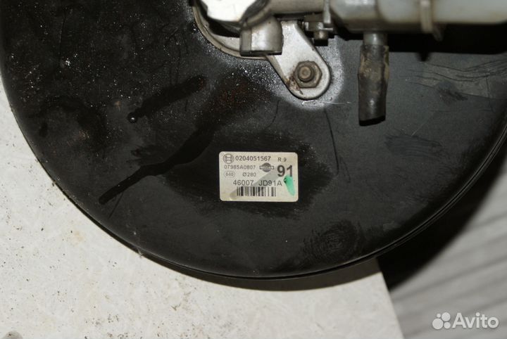 Вакуумный усилитель тормозов Nissan Qashqai J10