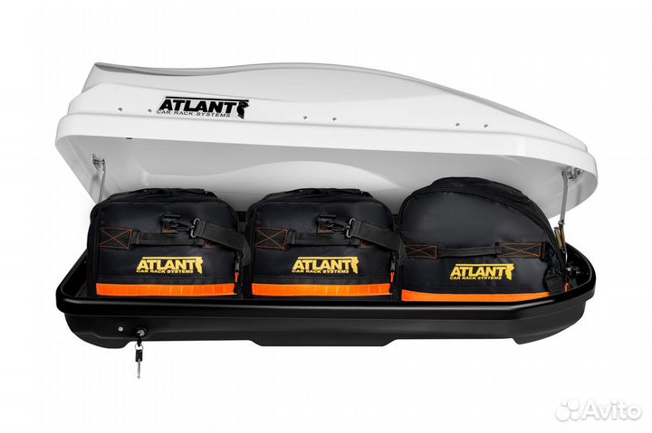 Автобокс багажный Atlant Diamond 351 белый