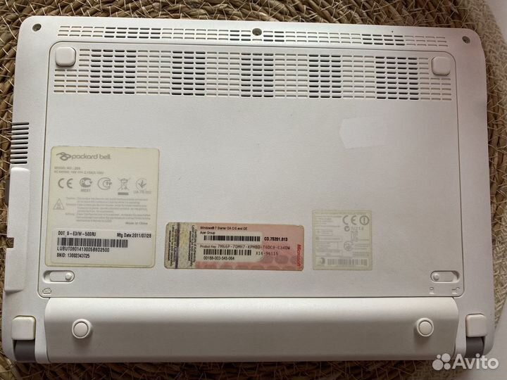 Нетбук packard bell dot s (ze6)