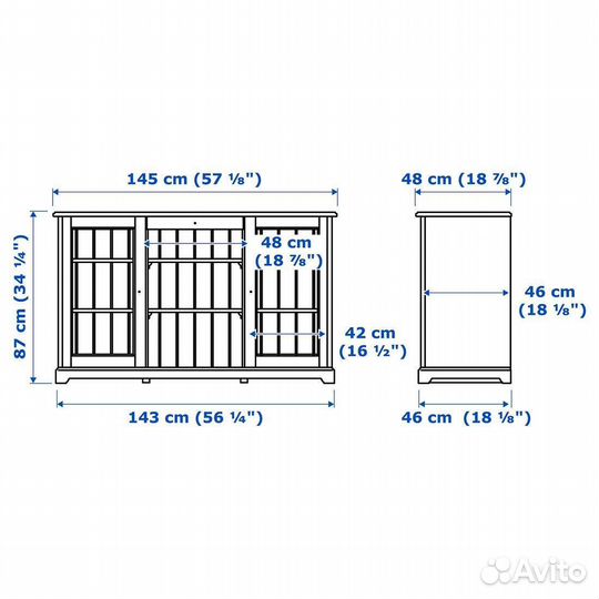 Сервант буфет Икеа Лиаторп