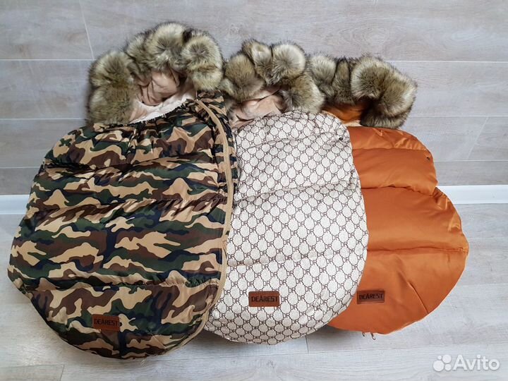 Теплый конверт в коляску 